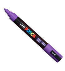 Marcatore a base d'acqua Uni Posca PC5M  - punta  tonda media da 1,8mm a 2,5mm - viola - Uni Mitsubishi Marcatore a base d'acqua Uni Posca PC5M  - punta  tonda media da 1,8mm a 2,5mm - viola - Uni Mitsubishi