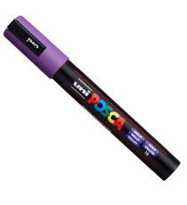 Marcatore a base d'acqua Uni Posca PC5M  - punta  tonda media da 1,8mm a 2,5mm - viola - Uni Mitsubishi Marcatore a base d'acqua Uni Posca PC5M  - punta  tonda media da 1,8mm a 2,5mm - viola - Uni Mitsubishi