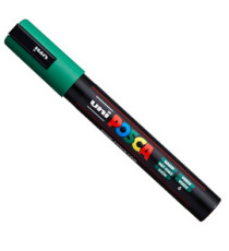 Marcatore a base d'acqua Uni Posca PC5M  - punta  tonda media da 1,8mm a 2,5mm - verde - Uni Mitsubishi Marcatore a base d'acqua Uni Posca PC5M  - punta  tonda media da 1,8mm a 2,5mm - verde - Uni Mitsubishi