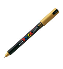 Marcatore a base d'acqua Uni Posca Pen PC1M - punta extra fine 0,7mm - oro  - Uni Mitsubishi Marcatore a base d'acqua Uni Posca Pen PC1M - punta extra fine 0,7mm - oro  - Uni Mitsubishi