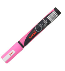 Marcatore a gesso liquido Uni Chalk Marker - punta tonda da 1,80-2,50mm - rosa fluo - Uni Mitsubishi Marcatore a gesso liquido Uni Chalk Marker - punta tonda da 1,80-2,50mm - rosa fluo - Uni Mitsubishi