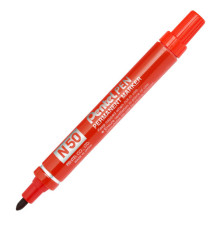 Marcatore permanente N50 - punta tonda - rosso - Pentel Marcatore permanente N50 - punta tonda - rosso - Pentel