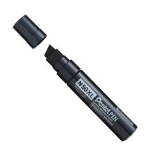 Marcatore permanente N50XL - punta scalpello - nero - Pentel