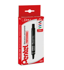 Marcatore permanente N60 - punta scalpello  - astuccio 4 colori assortiti - Pentel Marcatore permanente N60 - punta scalpello  - astuccio 4 colori assortiti - Pentel