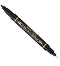 Marcatore permanente Twin tip - doppia punta fine-extra fine - nero - Pentel Marcatore permanente Twin tip - doppia punta fine-extra fine - nero - Pentel