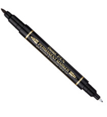 Marcatore permanente Twin tip - doppia punta fine-extra fine - nero - Pentel Marcatore permanente Twin tip - doppia punta fine-extra fine - nero - Pentel