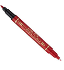 Marcatore permanente Twin tip - doppia punta fine-extra fine - rosso - Pentel Marcatore permanente Twin tip - doppia punta fine-extra fine - rosso - Pentel
