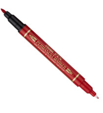 Marcatore permanente Twin tip - doppia punta fine-extra fine - rosso - Pentel Marcatore permanente Twin tip - doppia punta fine-extra fine - rosso - Pentel