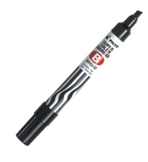 Marcatore Super Color - permanente - punta scalpello 5 mm - nero - Pilot