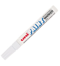Marcatore Uni Paint PX20 - punta 2,8mm - bianco - Uni Mitsubishi Marcatore Uni Paint PX20 - punta 2,8mm - bianco - Uni Mitsubishi
