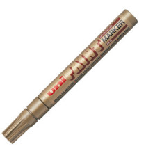Marcatore Uni Paint PX20 - punta 2,8mm - oro - Uni Mitsubishi Marcatore Uni Paint PX20 - punta 2,8mm - oro - Uni Mitsubishi