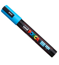 Marcatore Uni Posca PC5M - con coperchio rosso - punta media - colori assortiti - Uni Mitsubishi - gift box 18 pezzi