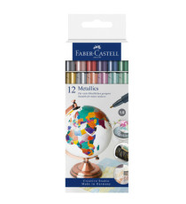 Marcatori - colori assoriti metallics - Faber-Castell - conf. 12 pezzi