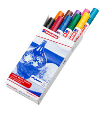 Marcatore permanente a vernice 750 - punta tonda - da 2 a 4 mm - Edding - astuccio 10 pezzi Marcatore permanente a vernice 750 - punta tonda - da 2 a 4 mm - Edding - astuccio 10 pezzi