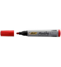 Marcatore permanente Marking 2000 - punta tonda 1,70mm - rosso - Bic - conf. 12 pezzi