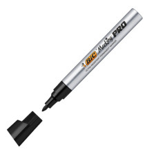 Marcatori permanenti Marking Pro - punta tonda - nero - Bic - scatola 12 pezzi