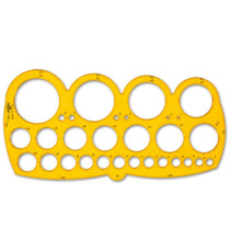 Maschera cerchi 7126 -  1/55mm - con smusso - Arda Maschera cerchi 7126 -  1/55mm - con smusso - Arda