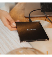 Masterizzatore CD/DVD slimline esterno con connessione USB-C - Verbatim - 43886