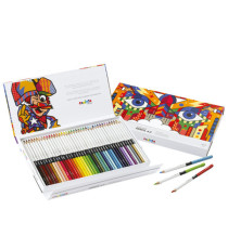 Matita colorata Color Pencil 4.0 - mina 4 mm - colori assortiti - Carioca Plus - conf. 40 pezzi Matita colorata Color Pencil 4.0 - mina 4 mm - colori assortiti - Carioca Plus - conf. 40 pezzi