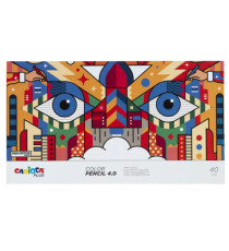Matita colorata Color Pencil 4.0 - mina 4 mm - colori assortiti - Carioca Plus - conf. 40 pezzi Matita colorata Color Pencil 4.0 - mina 4 mm - colori assortiti - Carioca Plus - conf. 40 pezzi