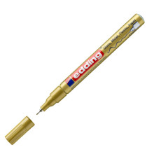 Marcatore permanente a vernice 780 - punta tonda extra fine - 0,8 mm - oro  - Edding Marcatore permanente a vernice 780 - punta tonda extra fine - 0,8 mm - oro  - Edding