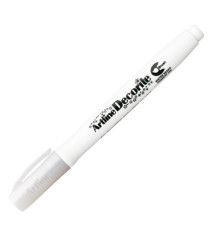 Marcatore Decorite - punta pennello - bianco - Artline