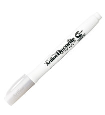 Marcatore Decorite - punta pennello - bianco - Artline