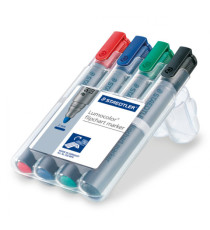 Marcatore Lumocolor Flipchart 356 - punta tonda - tratto 2,0mm - astuccio 4 colori - Staedtler