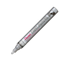 Marcatore Paint Marker Linea Amiko - punta media 4,50mm - argento - Pentel Marcatore Paint Marker Linea Amiko - punta media 4,50mm - argento - Pentel