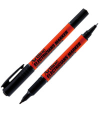 Marcatore permanente - per elettricisti - a doppia punta 0,4-1,0 mm - nero - Artline
