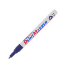 Marcatore permanente A 440 - a vernice - punta tonda fine - 1,2 mm - blu - Artline