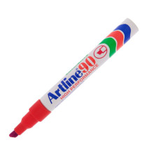 Marcatore permanente A 90 - punta scalpello - 2 - 5 mm - rosso - Artline Marcatore permanente A 90 - punta scalpello - 2 - 5 mm - rosso - Artline