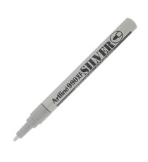 Marcatore permanente A 990 - a vernice - punta tonda fine - 1,2 mm - argento - Artline