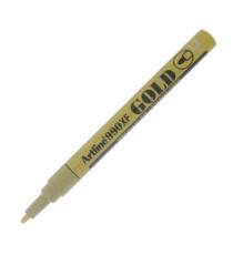 Marcatore permanente A 990 - a vernice - punta tonda fine - 1,2 mm - oro - Artline