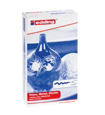 Marcatore permanente a vernice 750 - punta tonda - da 2 a 4 mm - bianco - Edding Marcatore permanente a vernice 750 - punta tonda - da 2 a 4 mm - bianco - Edding