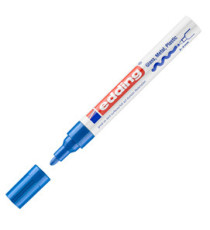 Marcatore permanente a vernice 750 - punta tonda - da 2 a 4 mm - blu - Edding Marcatore permanente a vernice 750 - punta tonda - da 2 a 4 mm - blu - Edding