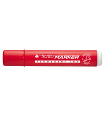 Marcatore permanente Marker - punta a scalpello - tratto 6,50mm -  rosso  - Tratto Marcatore permanente Marker - punta a scalpello - tratto 6,50mm -  rosso  - Tratto