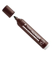 Marcatore permanente Marker - punta tonda - tratto 2,50mm - marrone - Tratto Marcatore permanente Marker - punta tonda - tratto 2,50mm - marrone - Tratto