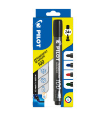 Marcatore Permanente Markers 100 - punta tonda 4,50 mm - colori assortiti - Pilot - astuccio 4 pezzi Marcatore Permanente Markers 100 - punta tonda 4,50 mm - colori assortiti - Pilot - astuccio 4 pezzi