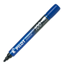 Marcatore Permanente Markers 100 - punta tonda 4,50mm - blu - Pilot Marcatore Permanente Markers 100 - punta tonda 4,50mm - blu - Pilot