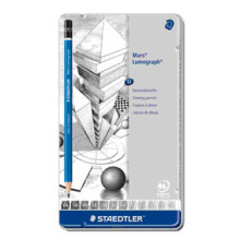Matita in grafite Mars Lumograph 100 - 12 gradazioni - Staedtler - conf. 12 pezzi