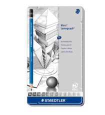 Matita in grafite Mars Lumograph 100 - 12 gradazioni - Staedtler - conf. 12 pezzi