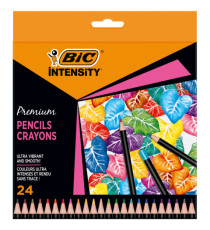 Matita Intensity Wood Premium - colori assortiti - Bic - conf. 24 pezzi
