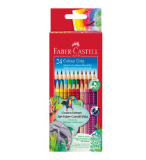 Matite colorate Color Grip - acquerellabili - Faber-Castell - scatola 24 pezzi