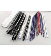 Dorsi spirale - 21 anelli - 16 mm - blu - GBC - scatola 100 pezzi Dorsi spirale - 21 anelli - 16 mm - blu - GBC - scatola 100 pezzi