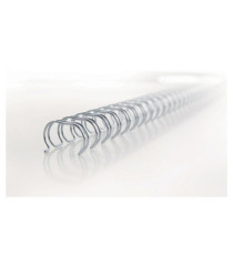 Dorsi spirale - metallo - 34 anelli passo 3:1 - 6,3 mm - bianco - GBC - scatola 100 pezzi Dorsi spirale - metallo - 34 anelli passo 3:1 - 6,3 mm - bianco - GBC - scatola 100 pezzi