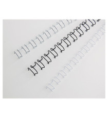 Dorsi spirale IbiWire - metallo - 21 anelli - 6 mm - argento - GBC - scatola 100 pezzi Dorsi spirale IbiWire - metallo - 21 anelli - 6 mm - argento - GBC - scatola 100 pezzi