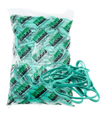 Elastico fettuccia - diametro 12 x 0,8 cm - 1 kg - gomma - verde - Lebez