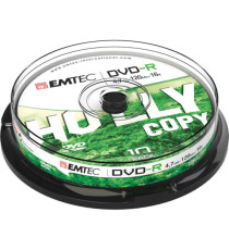 Emtec - DVD-R - registrabile - ECOVR471016CB - 4,7GB - conf. 10 pz