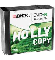 Emtec - DVD-R - registrabile - ECOVR471016SL - 4,7GB - conf. 10 pz